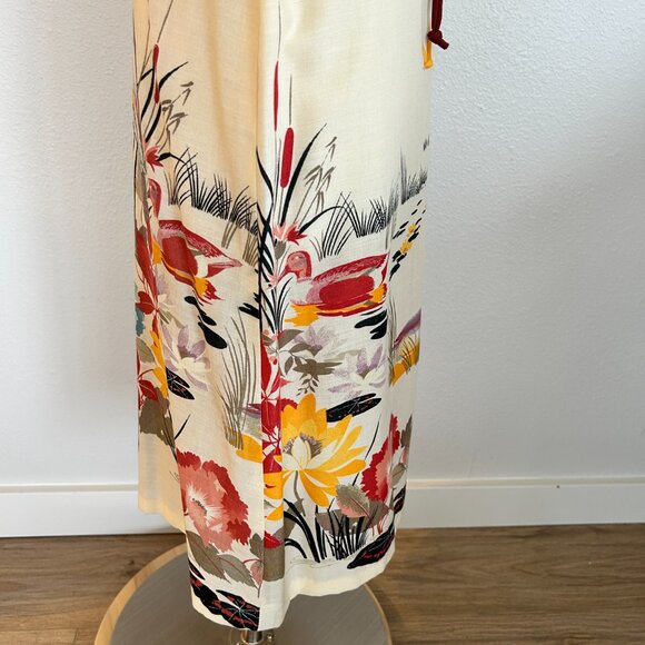 Vtg Midi Duck Dress - Picture 13 of 16